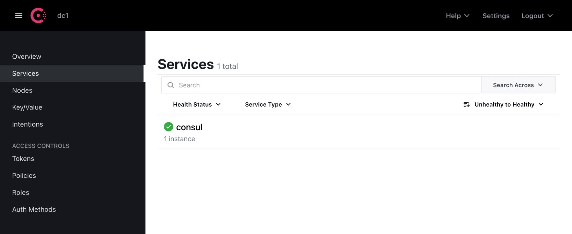 Consul UI Post Authentication